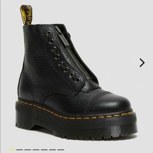 SINCLAIR MILLED NAPPA LEATHER PLATFORM DR MARTEN